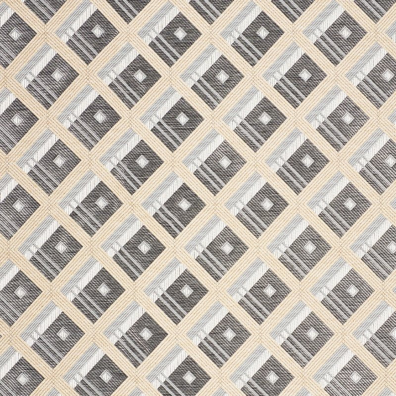 Purchase sample of 76011 Legrad Argyle, Charcoal by Schumacher Fabric