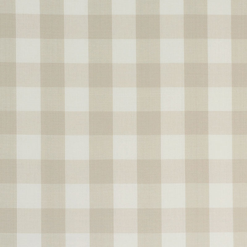 Purchase sample of 63049 Camden Cotton Check, Natural by Schumacher Fabric
