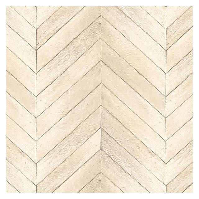 Acquire G67999 Organic Textures Beige Chevron Wood Wallpaper by Norwall Wallpaper