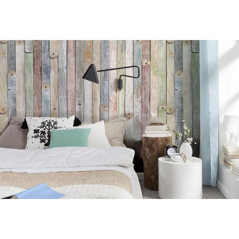 4-910 Colours Vintage Wood Wall Mural by Brewster,4-910 Colours Vintage Wood Wall Mural by Brewster2