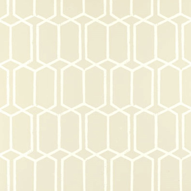 Select 5003283 Modern Trellis Alabaster Schumacher Wallpaper