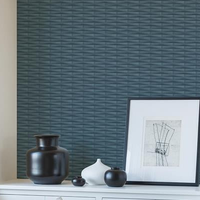 Looking for 2988-70002 Inlay Gator Blue Geometric Stripe Blue A-Street Prints Wallpaper