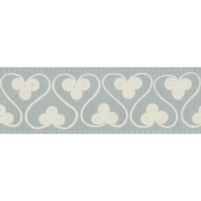 72742 | Coquette Tape, Sky - Schumacher Fabric