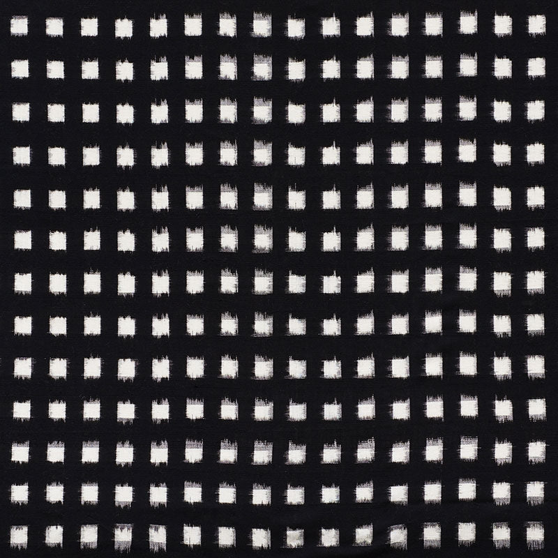 Purchase sample of 72351 Heiho Ikat, Black by Schumacher Fabric