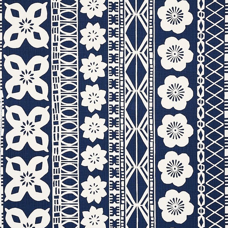 Purchase sample of 179872 Mrs. Howell, Indigo by Schumacher Fabric