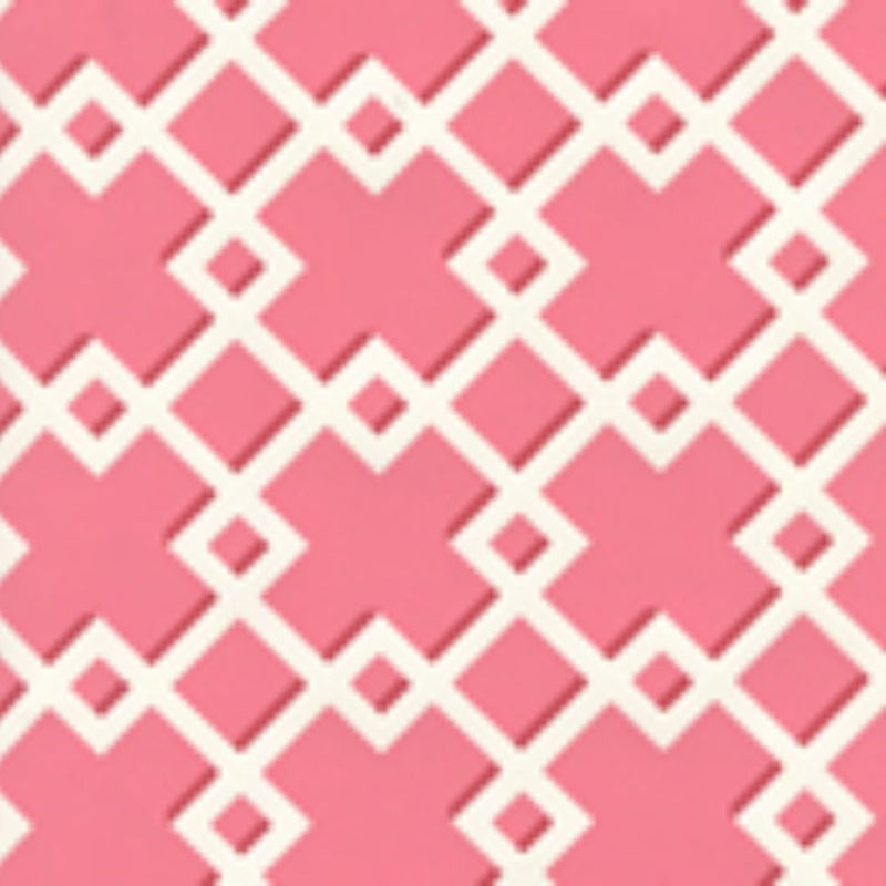 Looking 302795W Todd Raspberry On Almost White by Quadrille Wallpaper