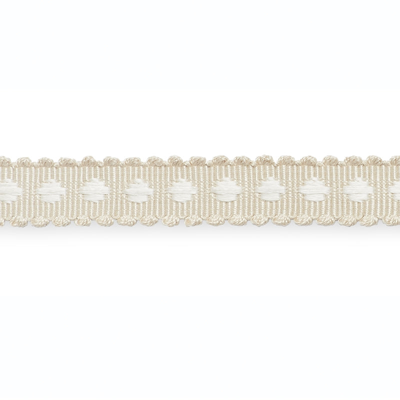 B203-4 | Marlis Braid, Ivory/Snow - Schumacher Fabric