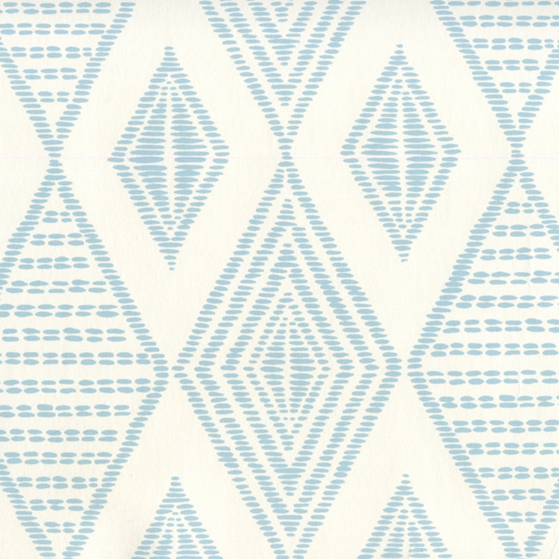 Acquire AP850-02 Safari Embroidery Soft Windsor on Almost White by Quadrille Wallpaper