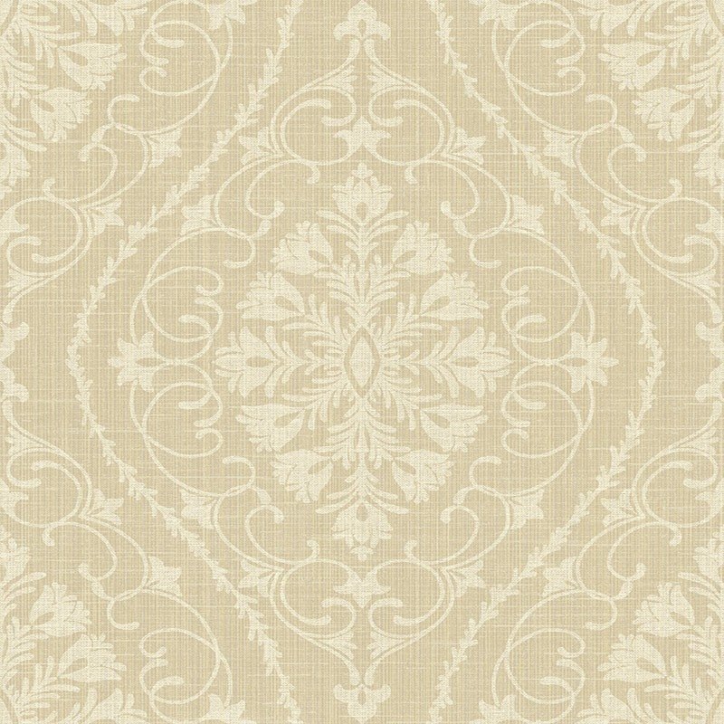 View 1620910 Bruxelles Neutrals Damask by Seabrook Wallpaper