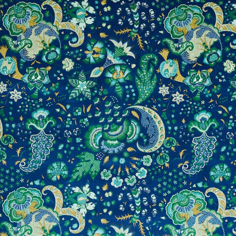 Purchase sample of 179420 Majorelle Velvet, Blue by Schumacher Fabric