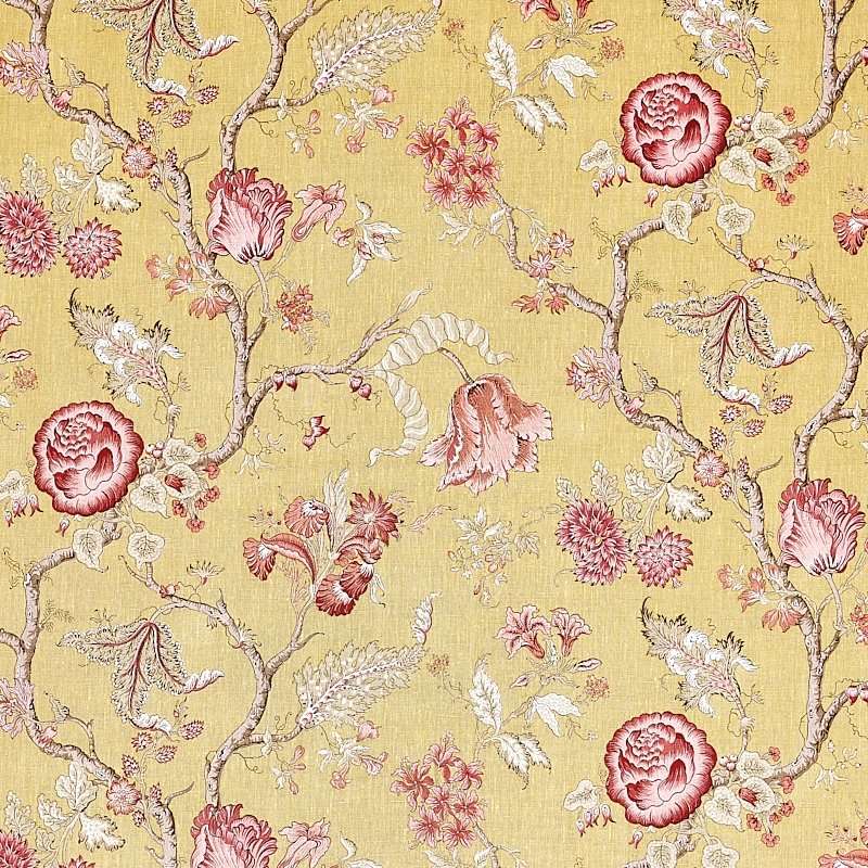 Purchase sample of 179650 Josephine, Ochre by Schumacher Fabric