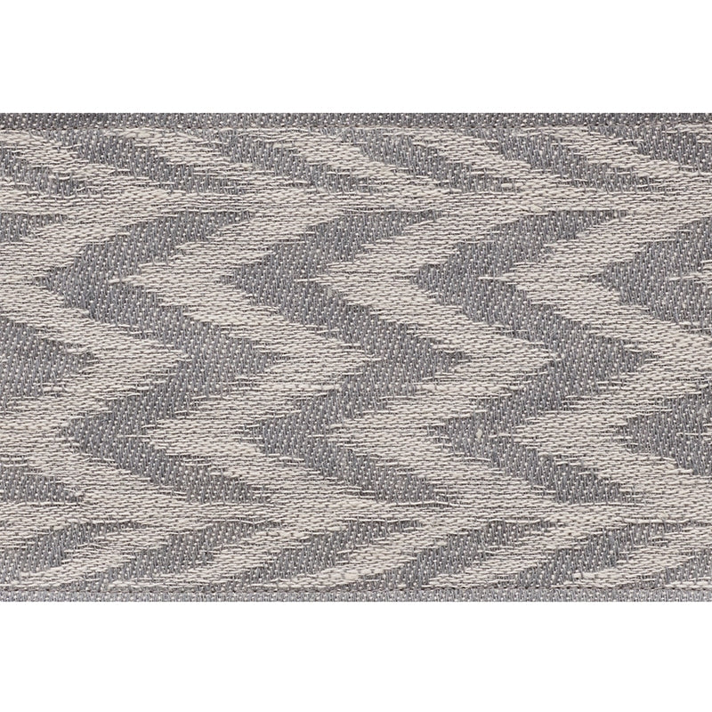 74251 | Chevron Woven Tape, Grey - Schumacher Fabric