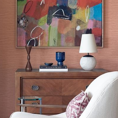 Shop 2988-70301 Inlay Rushmore Coral Faux Grasscloth Coral A-Street Prints Wallpaper