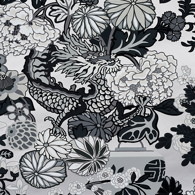 Shop 5001066 Chiang Mai Dragon Smoke Schumacher Wallpaper
