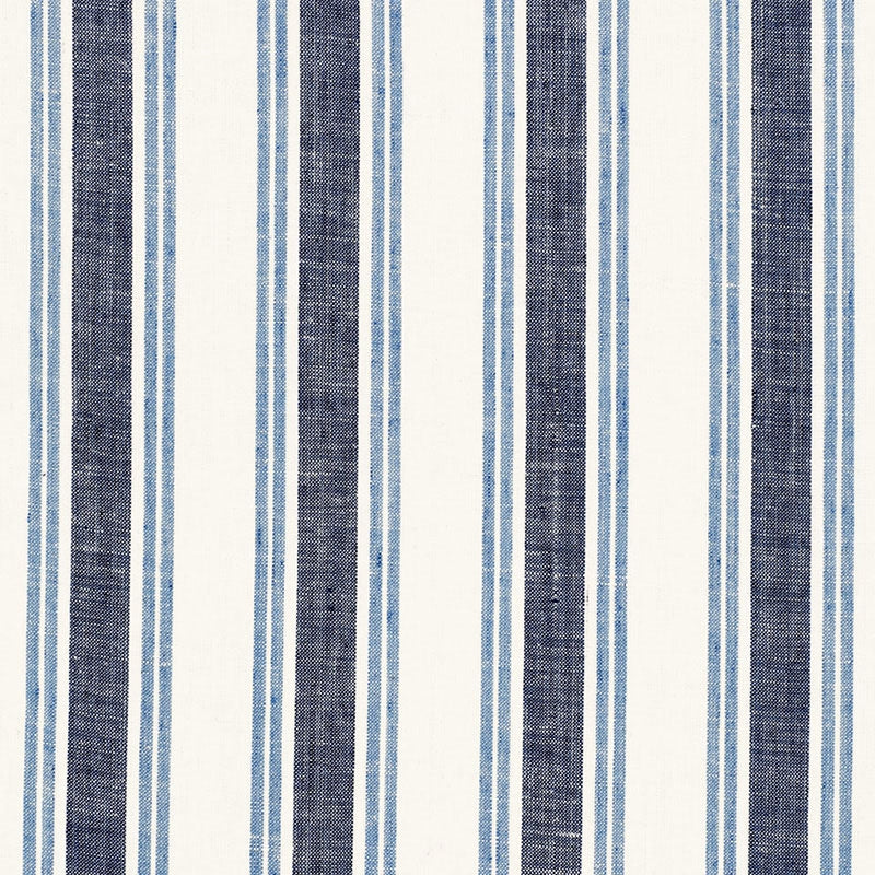 Purchase sample of 3485003 Leah Linen Stripe, Sail by Schumacher Fabric