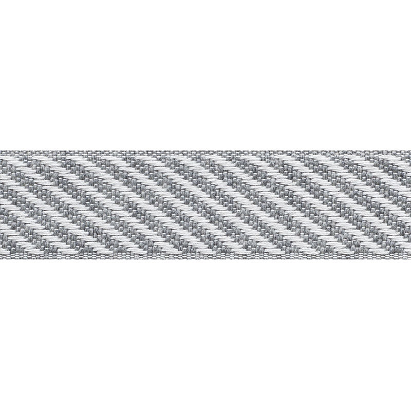 73601 | Bobo Tape, Grey - Schumacher Fabric