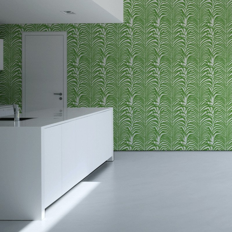 Buy 5006931 Zebra Palm Jungle Schumacher Wallpaper