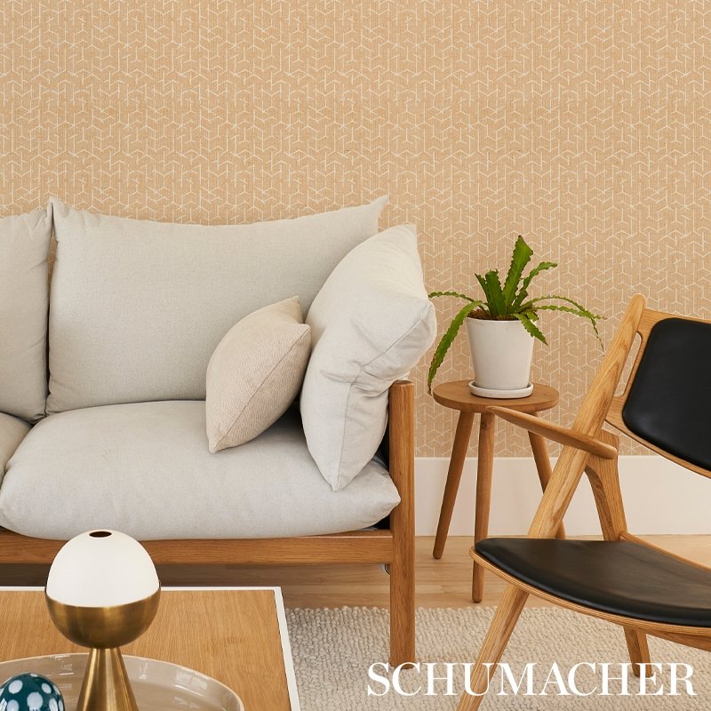 Save on 5012251 Coleridge Wheat Schumacher Wallcovering Wallpaper