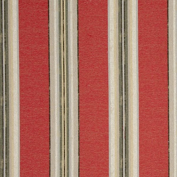 Order F0797-06 Hattusa Crimson Stripes by Clarke And Clarke Fabric