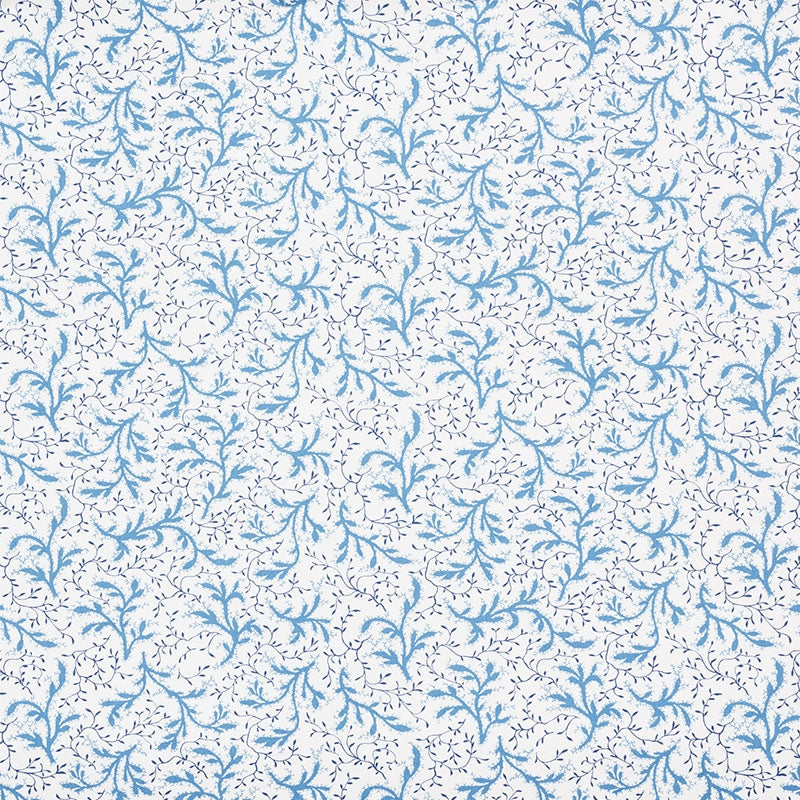 Purchase sample of 177832 Sprig, Afternoon Blue by Schumacher Fabric