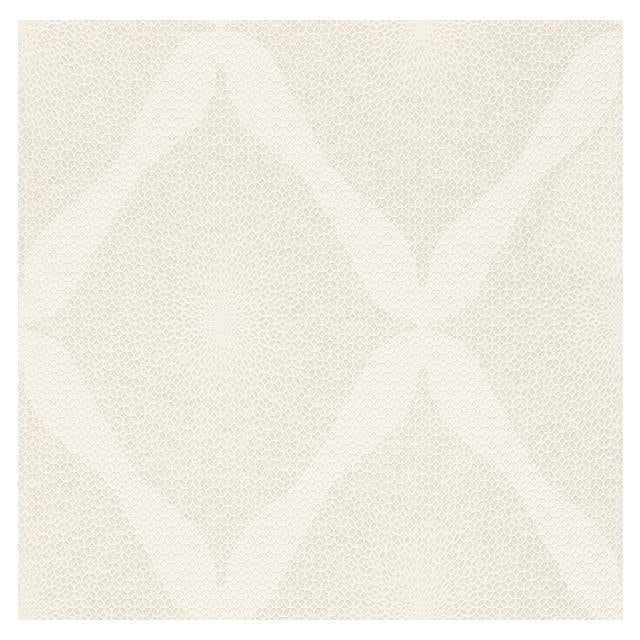 Select WW-268644 Cosy White Tan Diamond by Washington Wallpaper