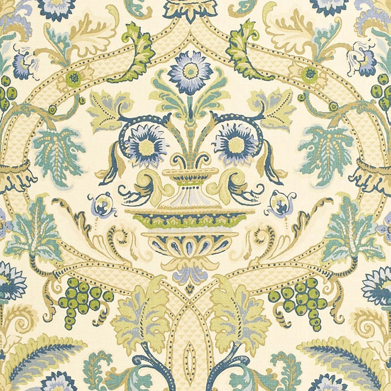 Purchase sample of 173321 Fontenay Vase, Porcelain Blue by Schumacher Fabric