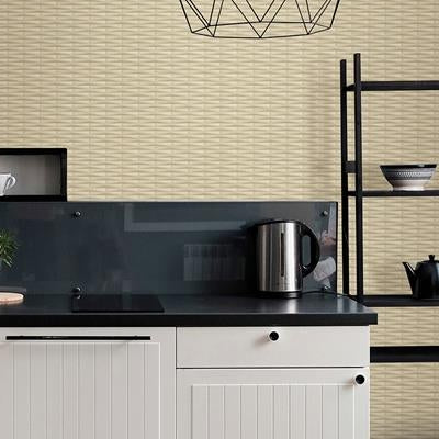 Save on 2988-70003 Inlay Gator Wheat Geometric Stripe Wheat A-Street Prints Wallpaper