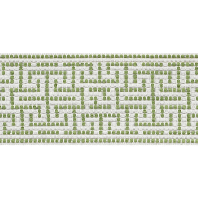75951 | Maze Tape, Leaf - Schumacher Fabric