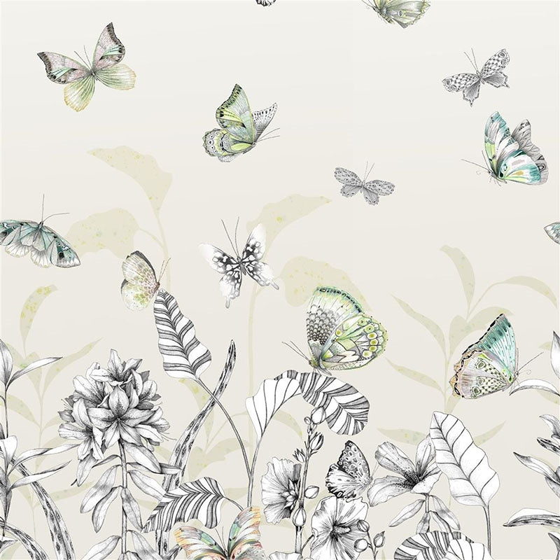 Sample PDG1058-01 Papillons Birch by Designer Guild Wallpaper