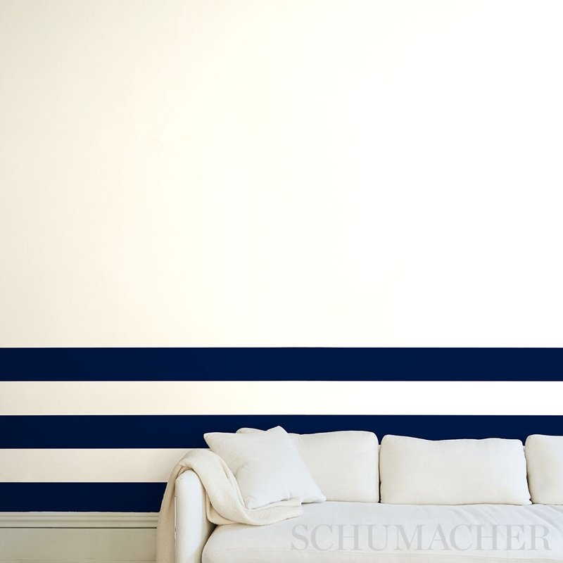 Select 5013791 Virginia Panel B Cobalt Schumacher Wallcovering Wallpaper