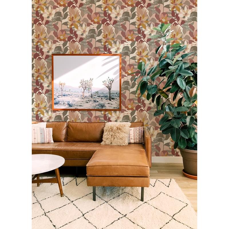 Looking for 4014-26455 Seychelles Koko Rose Floral Wallpaper Rose A-Street Prints Wallpaper