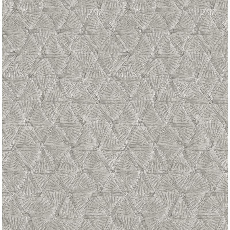 Shop 2970-26115 Revival Wright Pewter Textured Triangle Wallpaper Pewter A-Street Prints Wallpaper