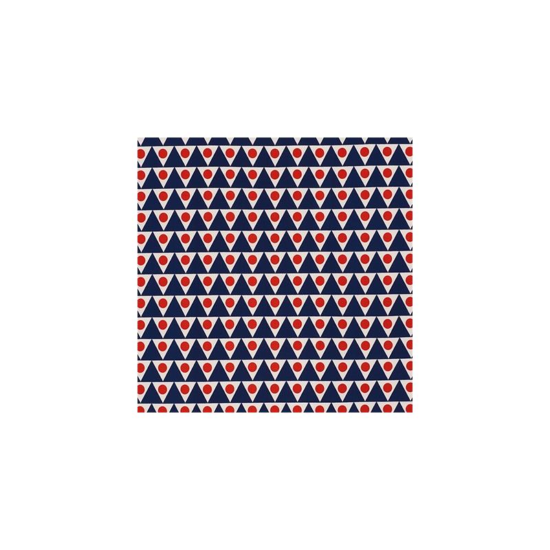 Purchase sample of 176642 Pennant Ii, Navy Red by Schumacher Fabric