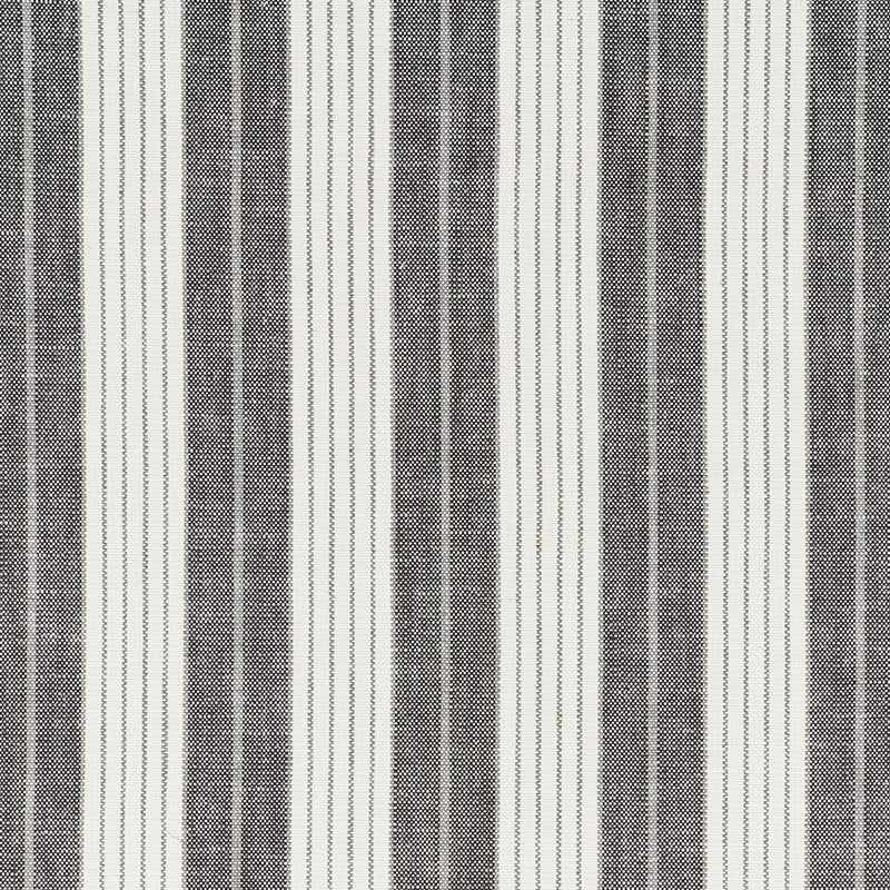 Purchase sample of 72601 Horst Stripe, Blackwork by Schumacher Fabric