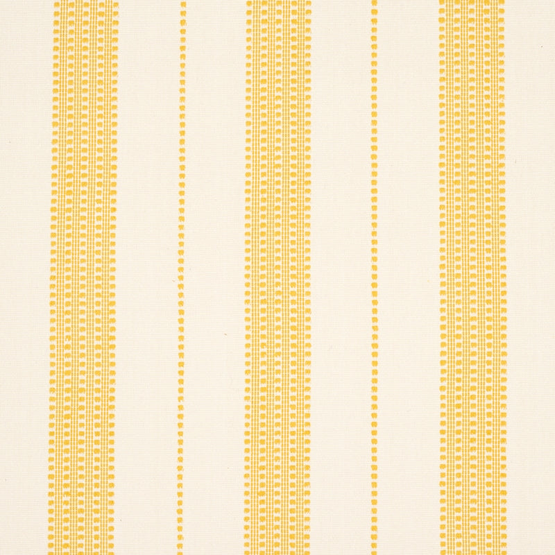 Purchase sample of 79096 Lubeck Stripe, Yellow by Schumacher Fabric