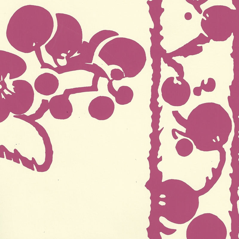 Search 3010-13WP Hawthorne Magenta on Off White by Quadrille Wallpaper