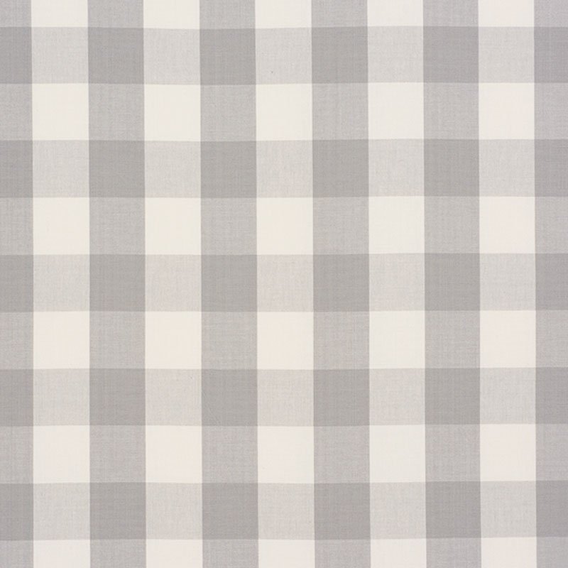 Purchase sample of 63047 Camden Cotton Check, Grey by Schumacher Fabric