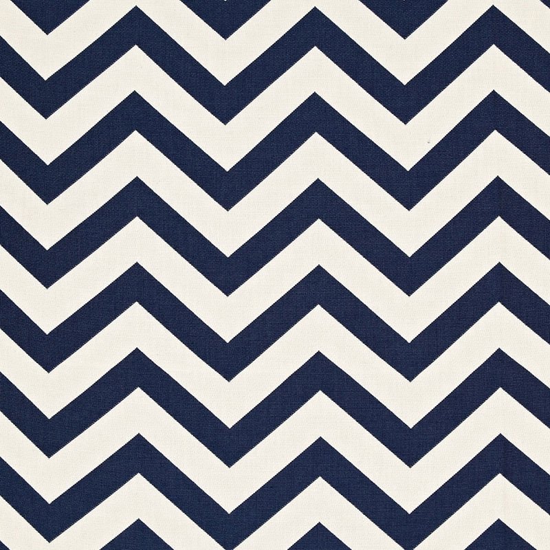 Purchase sample of 65920 Antibes Chevron, Navy by Schumacher Fabric