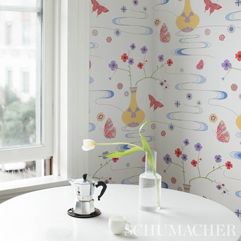 Purchase 5013590 Fantasia Formosa Ivory Schumacher Wallcovering Wallpaper