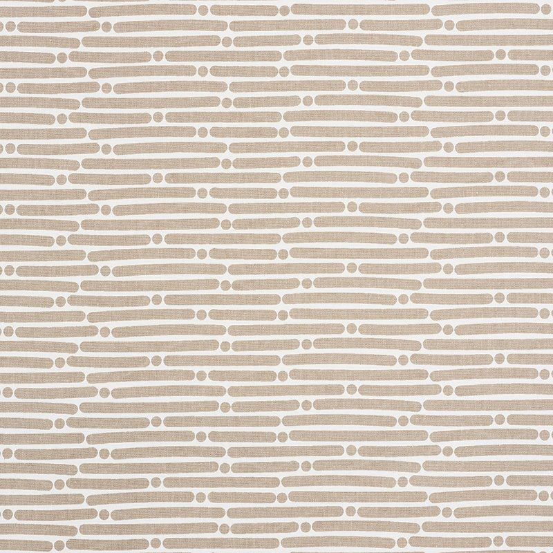 Purchase sample of 177103 Dot Dash, Sand by Schumacher Fabric