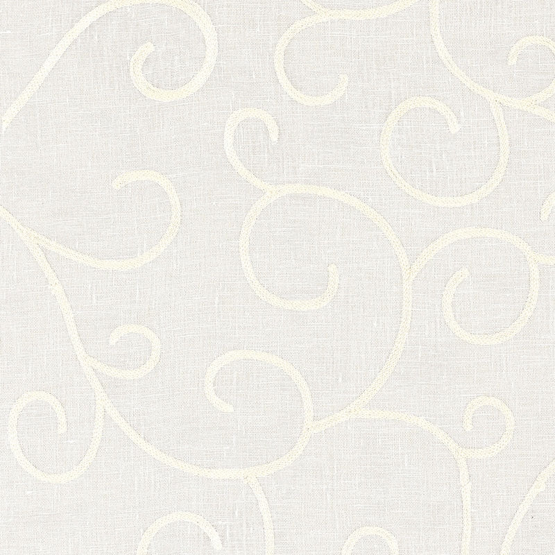 Purchase sample of 55981 Adina Sheer Embroidery, Cream by Schumacher Fabric