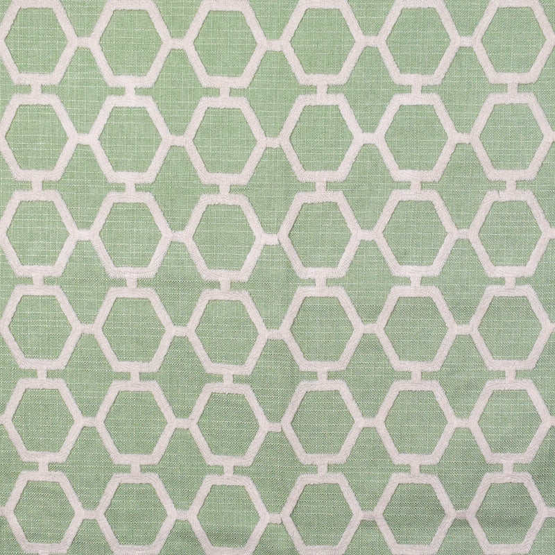 Select F2361 Moss Green Geometric Greenhouse Fabric