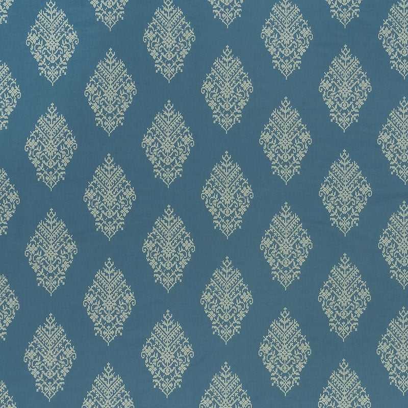 Purchase sample of 70221 Zinda Embroidery, Bay by Schumacher Fabric