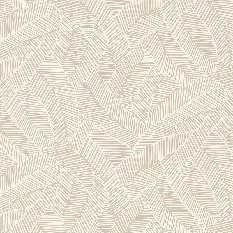 Purchase 5007530 Abstract Leaf Linen Schumacher Wallpaper