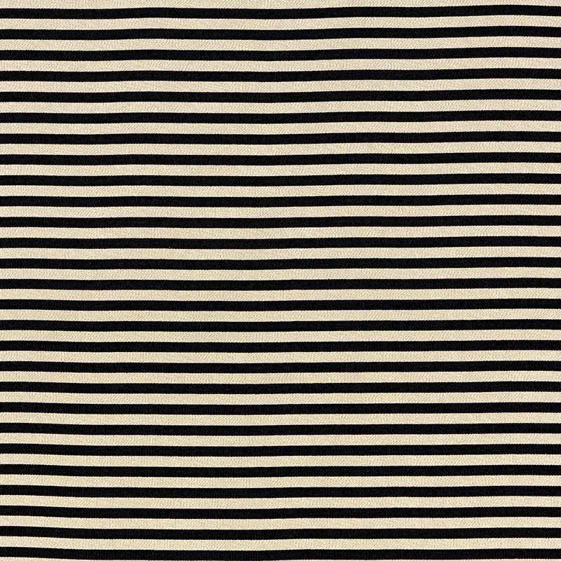 Purchase sample of 69245 Geoffrey Metallic Stripe, Obsidian by Schumacher Fabric