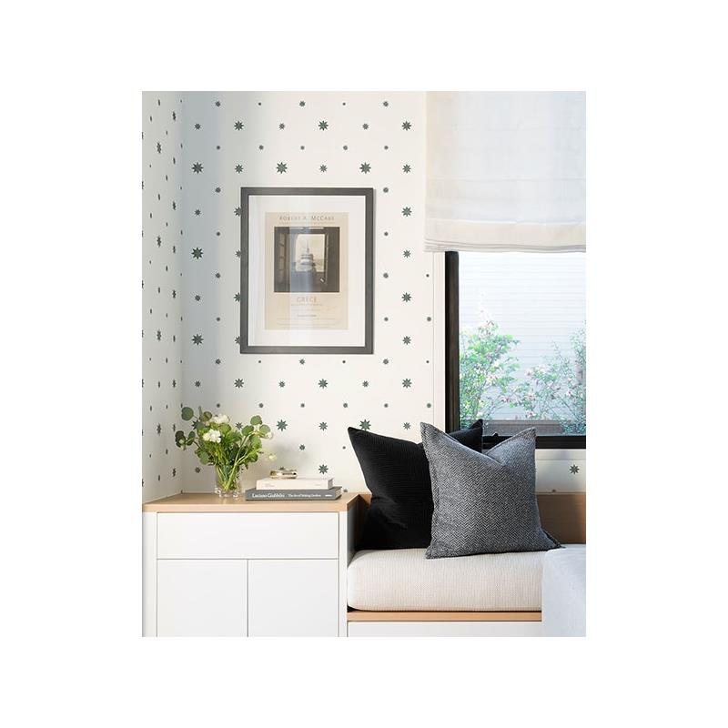 Save on AST4352 Erin Gates Henry Green Starburst Wallpaper Green A-Street Prints Wallpaper
