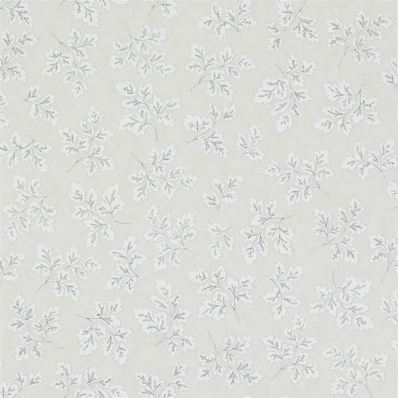Sample P590-01 Meadow Leaf, Alabaster by Designer Guild Wallpaper