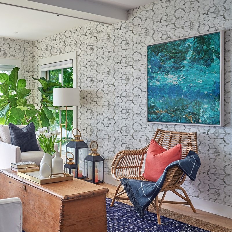 Purchase 2969-26043 Pacifica Augustine Black Distressed Geometric Black A-Street Prints Wallpaper