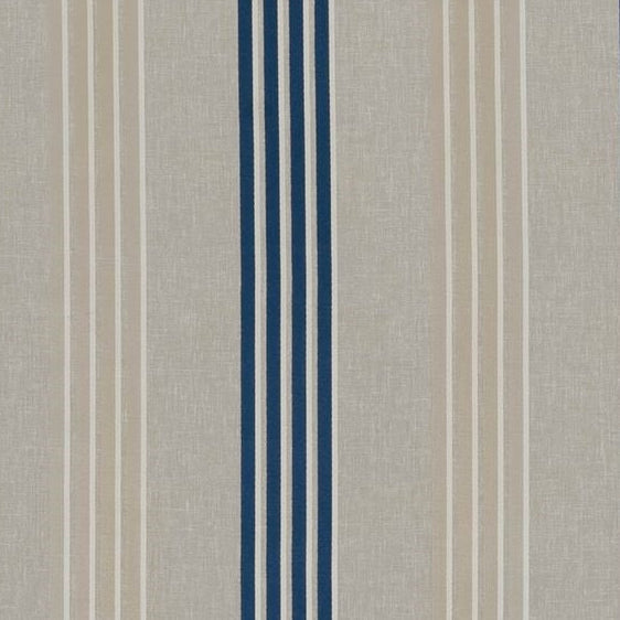 View F0941-02 Wensley Denim Stripes by Clarke And Clarke Fabric