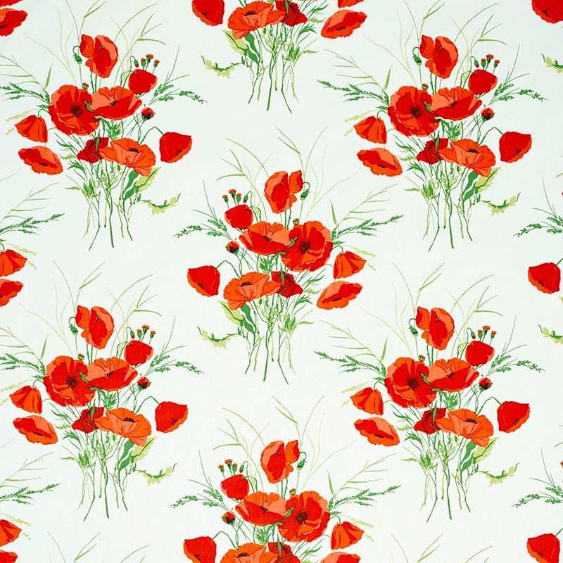 Purchase sample of 179061 Joni Chintz, Red by Schumacher Fabric